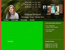 Tablet Screenshot of mirjanamirkovic.com
